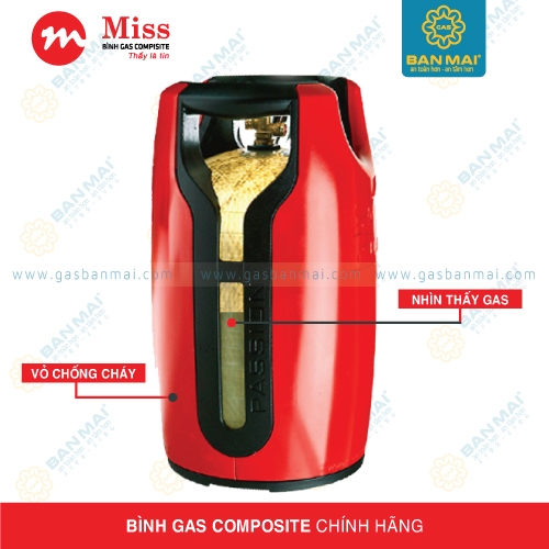 Bình Miss Gas Composite An toàn