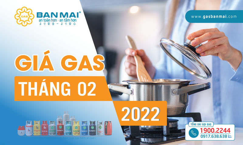 Giá gas tháng 2/2022