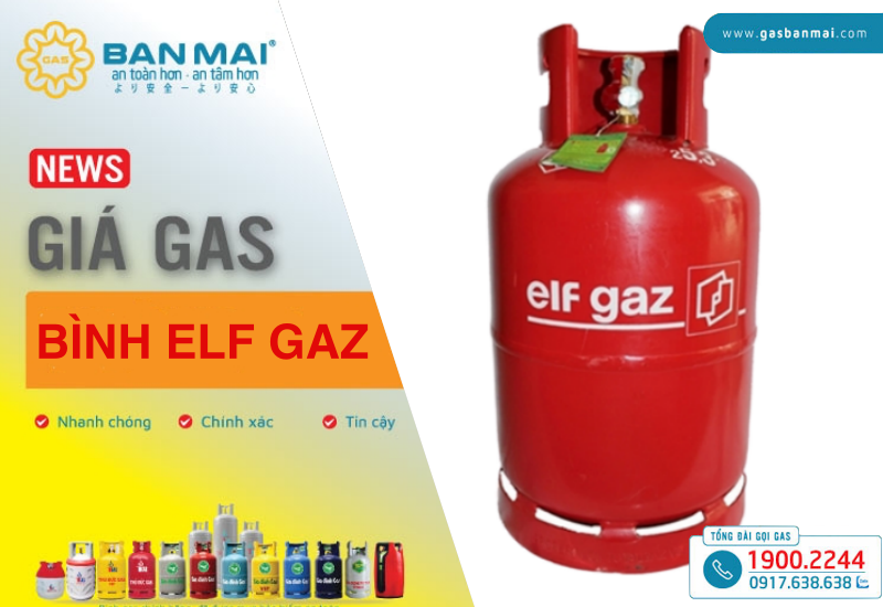 giá bình gas Elf Gaz 12kg