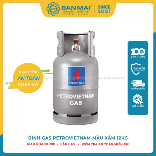 Giá Đổi Bình Gas Xám 12Kg Petro Vietnam【Mới Nhất 12/08/2023】