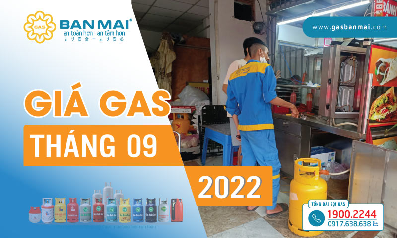 Giá gas tháng 9/2022