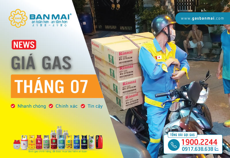 Giá gas Tháng 7 2023 tiếp tục giảm mạnh