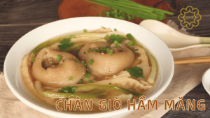 cách nấu canh giò heo hầm măng