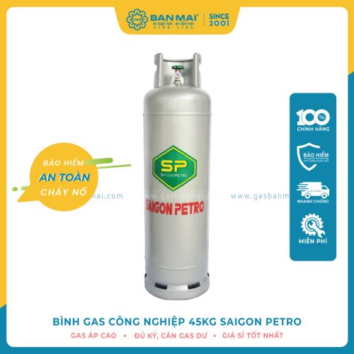 Bình gas công nghiệp 45kg Saigon Petro chính hãng