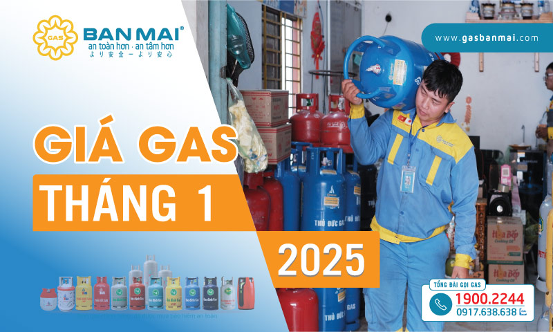 Giá gas tháng 1 2025