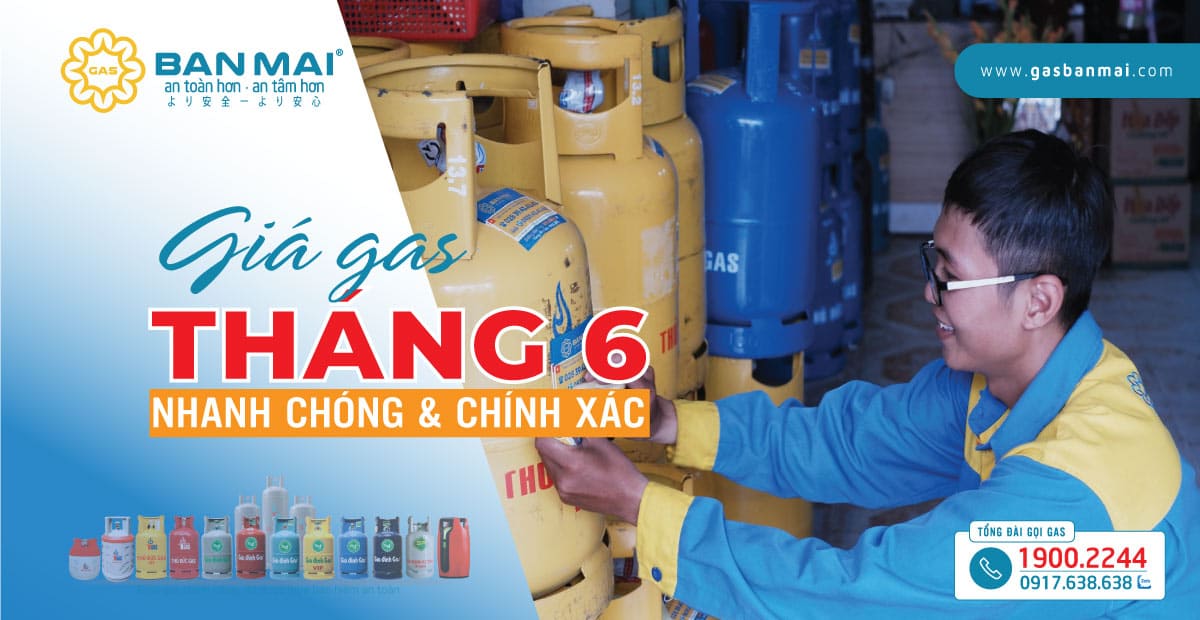 Giá gas tháng 6/2025 giảm nhẹ