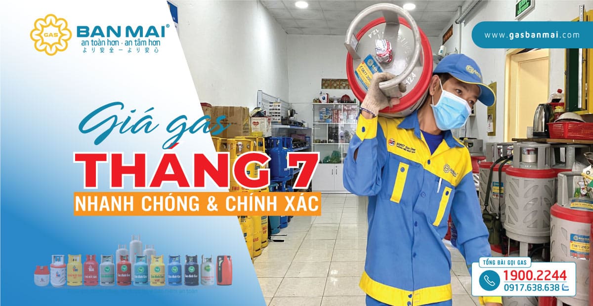 Giá gas tháng 7 2025 giảm nhẹ